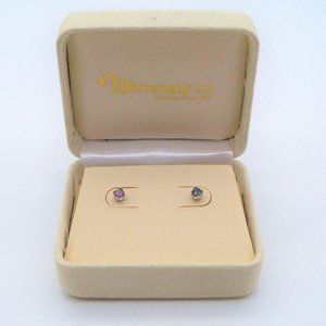 Children's Silver Tone Stud Pierced Earrings